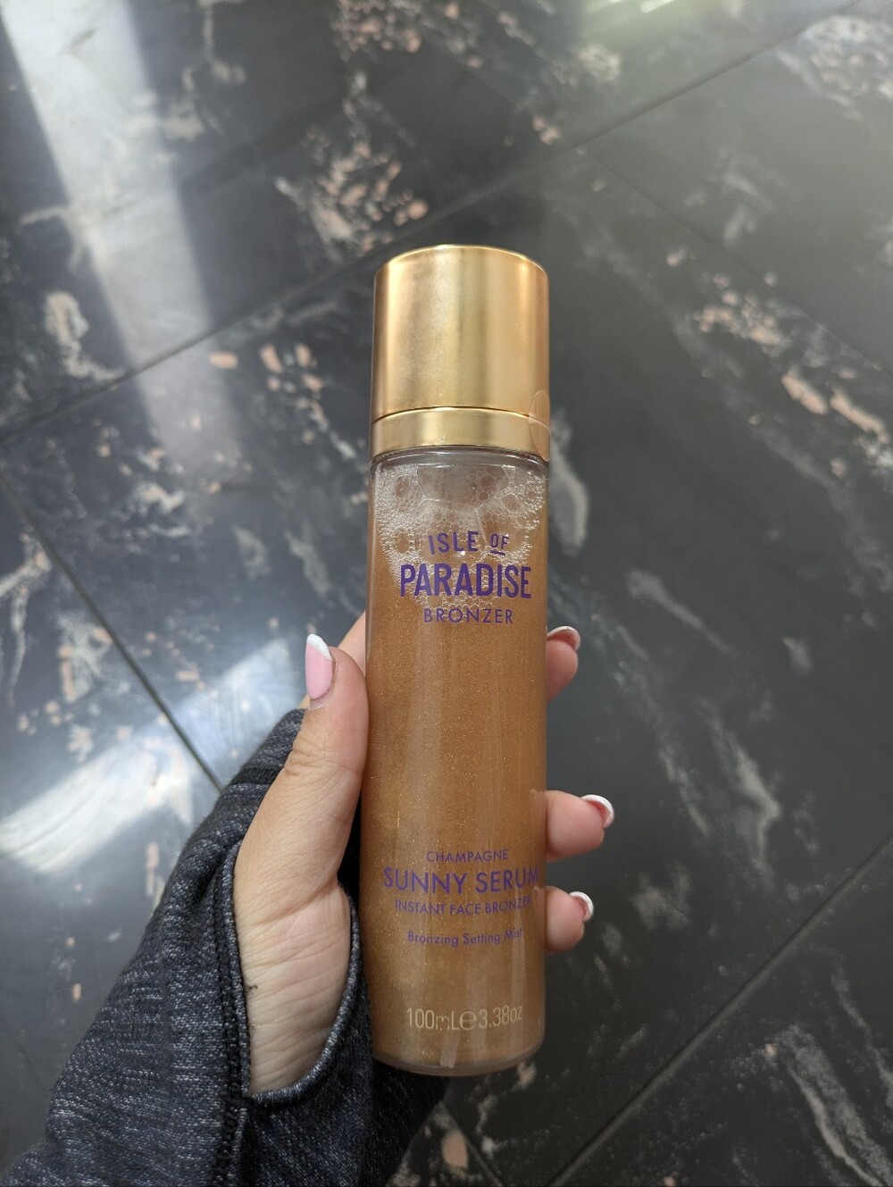 Isle Of Paradise Champagne Sunny Serum Instant Face Bronzer Setting Mist